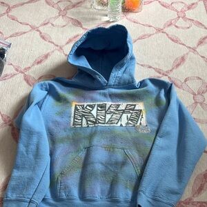 Blue Graphic Kids Hoodie